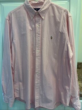 Ralph Lauren Pink Button-Down Oxford Shirt